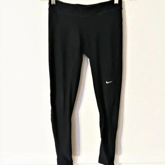 Nike Dri-Fit Black Running Leggings - Picture 1 of 4